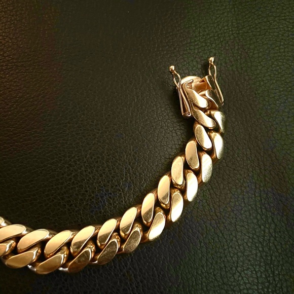 14K Gold Cuban 8” Bracelet 15.58 mm wide 155 grams - Picture 5 of 9